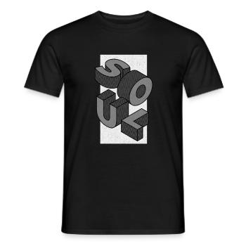Soul music - Men's T-Shirt - black - Front - AI Model Male 178 light (178cm)