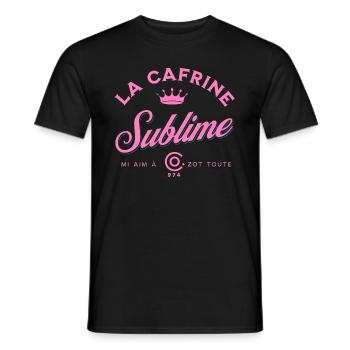 La Cafrine Sublime R - T-shirt homme - noir - Devant - AI Model Male 178 light (178cm)