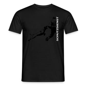 Service de protection du Mali en pleine expansion - T-shirt homme - noir - Devant - AI Model Male 178 light (178cm)
