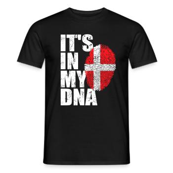 Denmark Danish - Men's T-Shirt - black - Front - AI Model Male 178 light (178cm)