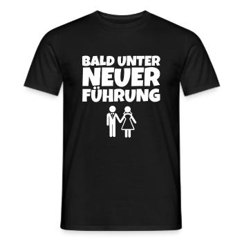 Bald unter neuer Führung Junggesellenabschied crew - Männer T-Shirt - Schwarz - Vorne - AI Model Male 178 light (178cm)