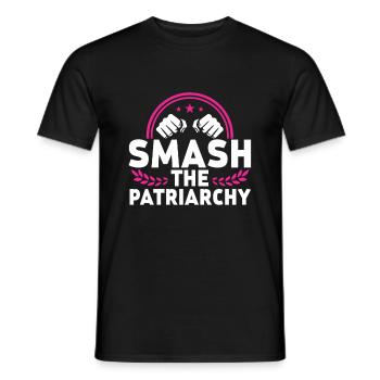briser le féminisme du patriarcat en disant féminisme - T-shirt homme - noir - Devant - AI Model Male 178 light (178cm)