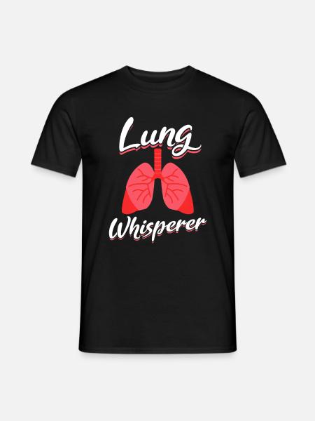 Lung Whisperer Lunge Respiratory Therapist Gift - Männer T-Shirt - Schwarz