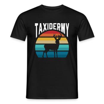 Taxidermisti Taxidermy Taxidermy Taxidermy Gift Jäher - Men's T-Shirt - black - Front - AI Model Male 178 light (178cm)