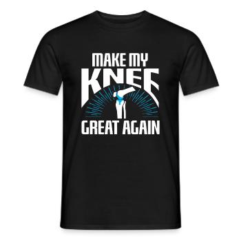 Rendre mon genou génial à nouveau - T-shirt homme - noir - Devant - AI Model Male 178 light (178cm)