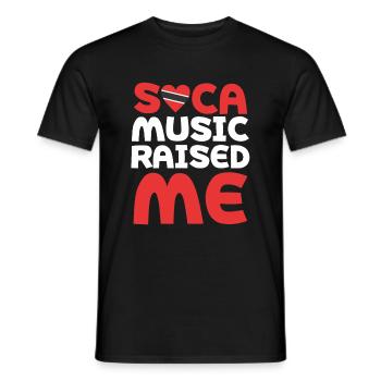 Soca Music is Life Trinidad and Tobago Trini - T-shirt homme - noir - Devant - AI Model Male 178 light (178cm)