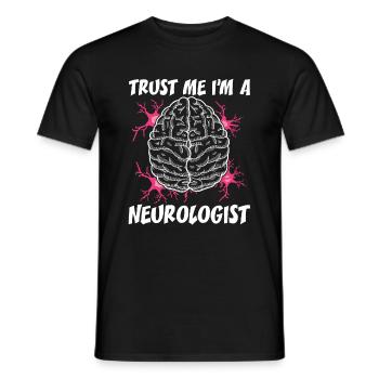 Neurology neurology brain science neuro - Men's T-Shirt - black - Front - AI Model Male 178 light (178cm)