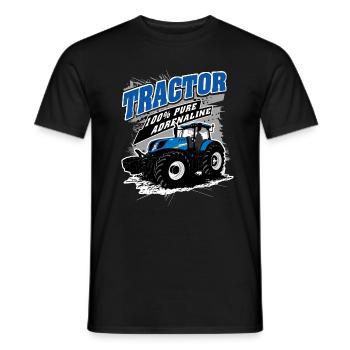 Tractor - tractor - farmer - farmer - Men's T-Shirt - black - Front - AI Model Male 178 light (178cm)