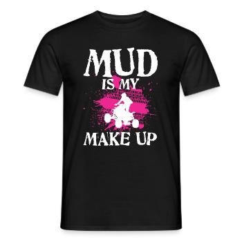 Quad Driver Mud Quad Driver ATV Offroad Mud - T-shirt homme - noir - Devant - AI Model Male 178 light (178cm)