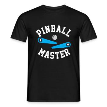 Pinball Master Flipper automatique Joueur Spie Automat - T-shirt homme - noir - Devant - AI Model Male 178 light (178cm)