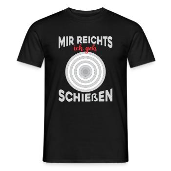 Schützenverein Schießen Schießsport Zielscheibe - Männer T-Shirt - Schwarz - Vorne - AI Model Male 178 light (178cm)