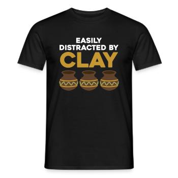 Clay Bae Töpfern Töpferer Topf Pottery Keramik - Männer T-Shirt - Schwarz - Vorne - AI Model Male 178 light (178cm)