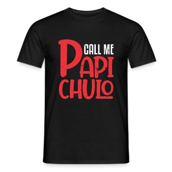 Call Me Papi Chulo Sugar Daddy Dad Papa - T-shirt homme - noir - Devant - AI Model Male 178 light (178cm)