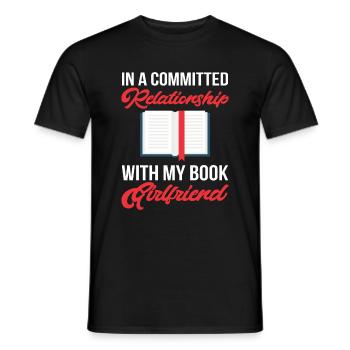 Fictional Characters Books Reading Readers Book Fan - Men's T-Shirt - black - Front - AI Model Male 178 light (178cm)