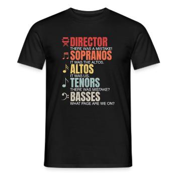 Music Director Music Choir Conductor Orchestra - Men's T-Shirt - black - Front - AI Model Male 178 light (178cm)