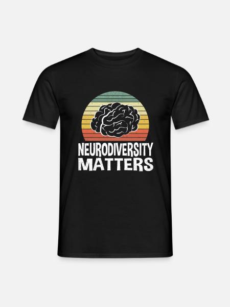 Neurodiversity Neurodiversität Autist Autismus - Männer T-Shirt - Schwarz