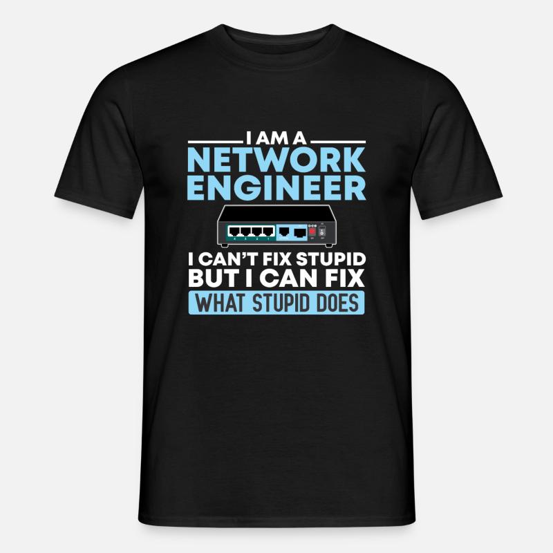 Techniciens de réseau Informatique Réseau Technk IT - T-shirt homme - noir