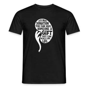 Nierenspender Niere Organ Spende Organspende Niere - Männer T-Shirt - Schwarz - Vorne - AI Model Male 178 light (178cm)