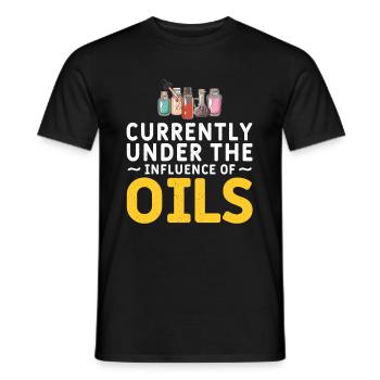 Essential Oils Essential Oils Naturopath Oil - Men's T-Shirt - black - Front - AI Model Male 178 light (178cm)