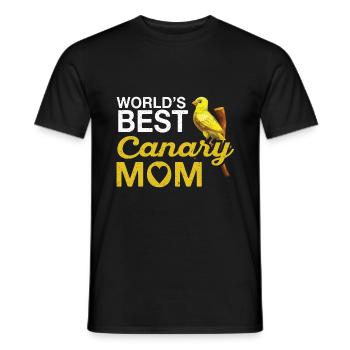 Kanarienvogel Vogel Haustier Kanarienvögel Vögel - T-shirt homme - noir - Devant - AI Model Male 178 light (178cm)
