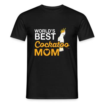 Cockatoo Bird Owner Bird Pet Birds Cockatoo - Men's T-Shirt - black - Front - AI Model Male 178 light (178cm)