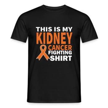Nieren Krebs Nierenkrebs Schleife Survivor Chemo - Männer T-Shirt - Schwarz - Vorne - AI Model Male 178 light (178cm)