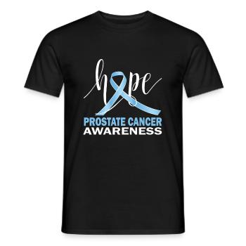 Prostate Cancer Prostate Cancer Loop Survivor - Men's T-Shirt - black - Front - AI Model Male 178 light (178cm)