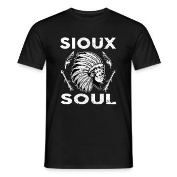 Sioux Tribe Native American Indian Indianer - Männer T-Shirt - Schwarz - Vorne - AI Model Male 178 light (178cm)