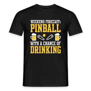 Pinball Master Pinball Machine Slot Machine Game - Men's T-Shirt - black - Front - AI Model Male 178 light (178cm)