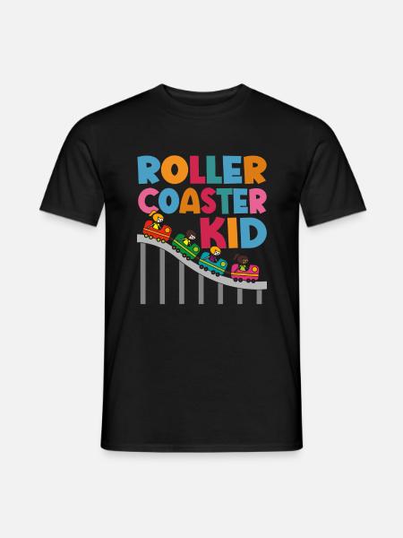 Roller Coaster Amusement Park Amusement Park - Men's T-Shirt - black