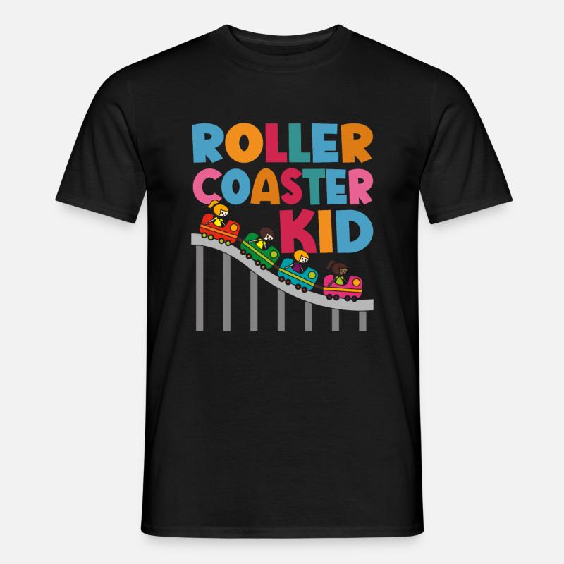 Roller Coaster Amusement Park Amusement Park - Men’s T-shirt - black