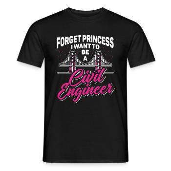 Civil Engineer Civil Engineering Bridge Concrete Construction - Men's T-Shirt - black - Front - AI Model Male 178 light (178cm)