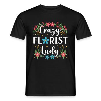 Fleurs Fleuriste fleuriste fleuriste fleuriste fleur - T-shirt homme - noir - Devant - AI Model Male 178 light (178cm)