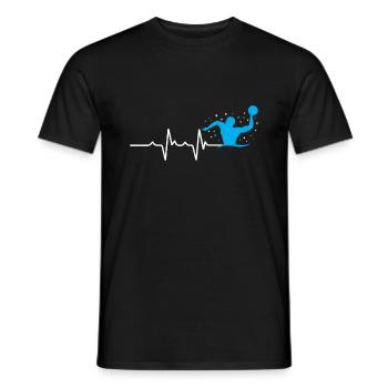 Waterpolo Schwimmen Wassersport Wasserball Trainer - Männer T-Shirt - Schwarz - Vorne - AI Model Male 178 light (178cm)