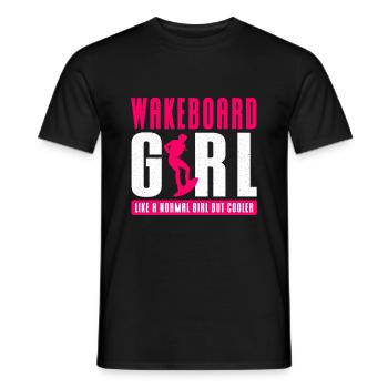 Wakeboarder Wakeboarden Wasserski Wakeboard Surfen - Männer T-Shirt - Schwarz - Vorne - AI Model Male 178 light (178cm)