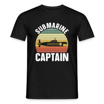 Sous-marin Marine Marine militaire Sous-marin vétéran - T-shirt homme - noir - Devant - AI Model Male 178 light (178cm)