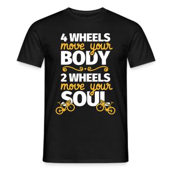 Fahrrad Rennrad Fahrradfahren Fahrradfahrer Gesche - Männer T-Shirt - Schwarz - Vorne - AI Model Male 178 light (178cm)
