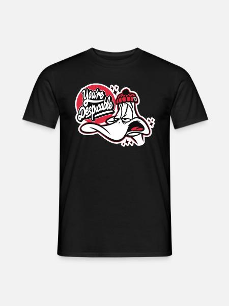 Looney Tunes Daffy Duck Despicable - Heren T-shirt - zwart