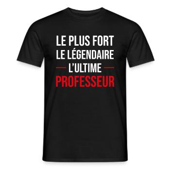 cadeau drôle l'ultime professeur la légende - T-shirt homme - noir - Devant - AI Model Male 178 light (178cm)