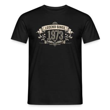 50 Jahre Vintage-Legende seit 1973 50. Geburtstag - Männer T-Shirt - Schwarz - Vorne - AI Model Male 178 light (178cm)