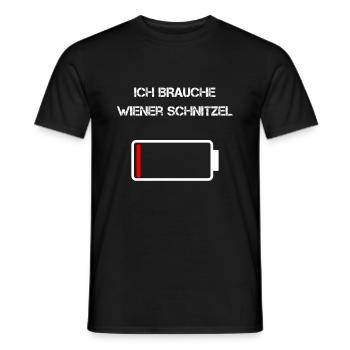 Wiener Schnitzel Österreich Geschenk - Männer T-Shirt - Schwarz - Vorne - AI Model Male 178 light (178cm)