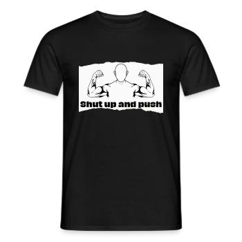 Fitness Trainingsshirt Motiv für alle Gym Jim Fans - Männer T-Shirt - Schwarz - Vorne - AI Model Male 178 light (178cm)