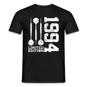 LIMITED EDITION 1994 DARTS 32. GEBURTSTAG - Männer T-Shirt - Schwarz - Vorne - AI Model Male 178 light (178cm)