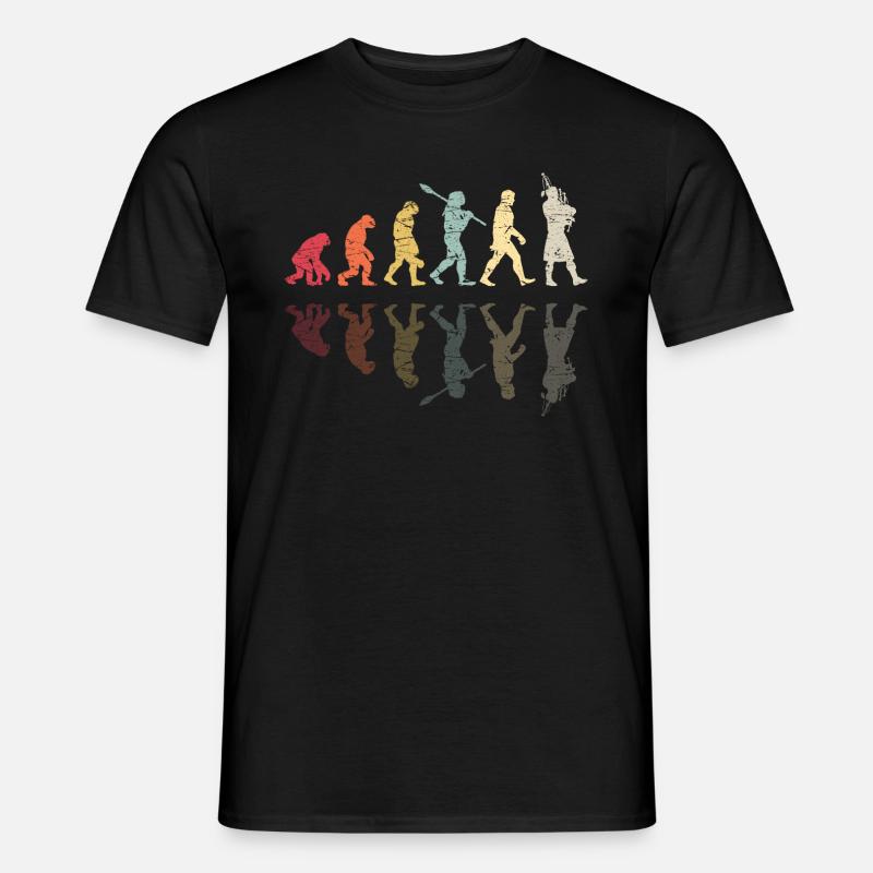 Bagpipe Evolution Woodwind Instrument - Männer T-Shirt - Schwarz