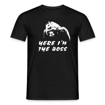 Gorilla - Monkey - Men's T-Shirt - black - Front - AI Model Male 178 light (178cm)