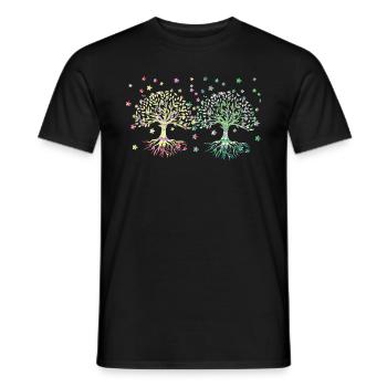 Arbre de Vie, Arbre De Vie, Arbres - T-shirt homme - noir - Devant - AI Model Male 178 light (178cm)