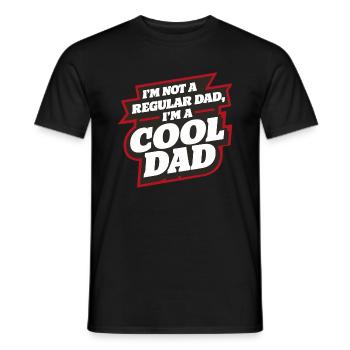 Cool Dad Saying Father's Day Best Dad - Men's T-Shirt - black - Front - AI Model Male 178 light (178cm)