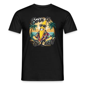 Lustige Banane mit Spruch für den Urlaub - Männer T-Shirt - Schwarz - Vorne - AI Model Male 178 light (178cm)