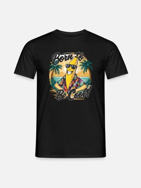 Lustige Banane mit Spruch für den Urlaub - Männer T-Shirt - Schwarz