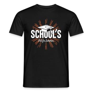 L’école Schulabschluss Schulende est sortie pour l’été - T-shirt homme - noir - Devant - AI Model Male 178 light (178cm)